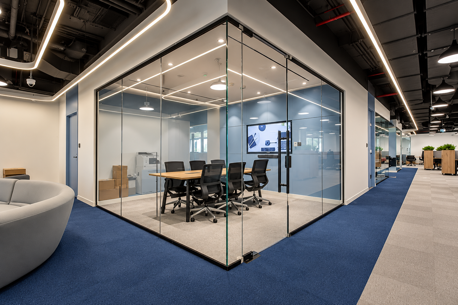 Recessed architectural lighting providing controlled illumination